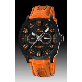 Horlogeband Lotus 15788-2 Leder Oranje 23mm